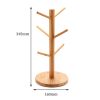 Coffee Tea Cup Rack Holder Tree Shape Wood  Mug Storage Stand Drinkware Shelf