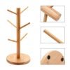 Coffee Tea Cup Rack Holder Tree Shape Wood  Mug Storage Stand Drinkware Shelf