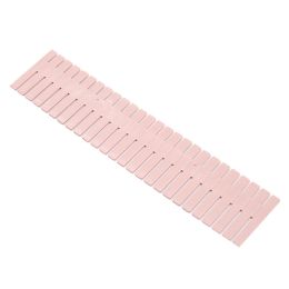 Drawer Dividers Organizer 4 Pack, Adjustable Grid Drawer Separators for Socks Underwear Makeup Storage (Color: Pink, size: 14.6Ã—2.76in)