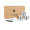 icafilas Nespresso Reusable Coffee Capsule Stainless Steel Refillable Filters Espresso Cup Fit for Inissia &amp; Pixie Coffee Maker