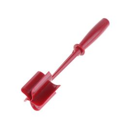 Meat Chopper 1PC Heat Resistant Meat Masher for Hamburger Meat Ground Beef Smasher Nylon Hamburger Chopper Utensil Non Stick Mix Chopper Mix and Chop (Color: Red)