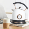 Stylish Elegant Retro-Style Stainless Steel 1.8L Temperature Control Electric Kettle