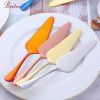 Colorful Stainless Steel Serrated Edge Blade Cutter Pie Pizza Shovel Cake Spatula Baking Tool