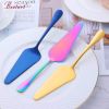 Colorful Stainless Steel Serrated Edge Blade Cutter Pie Pizza Shovel Cake Spatula Baking Tool