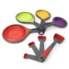 Super-useful Colorful 8/4pcs Kitchen Tools Measuring Spoons Measuring Cups Spoon Cup Baking Utensil