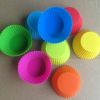 6/12/24Pcs Silicone Muffin Molds Cupcake Dessert Baking Pans Liners Cups Tool