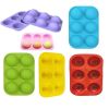 6 Holes DIY Ball Sphere Mold Silicone Cake Chocolate Candy Mould Kitchen Baking Soap Jelly Mold