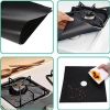 4Pcs Premium Reusable Gas Range Stovetop Burner Protector Pad Liner Cover For Cleaning Kitchen Tools