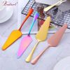 Colorful Stainless Steel Serrated Edge Blade Cutter Pie Pizza Shovel Cake Spatula Baking Tool