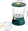 4-Grid Rice Dispenser Rotatable Sealed Grain Food Storage Box Rice Bucket
