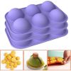 6 Holes DIY Ball Sphere Mold Silicone Cake Chocolate Candy Mould Kitchen Baking Soap Jelly Mold