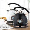 Stylish Elegant Retro-Style Stainless Steel 1.8L Temperature Control Electric Kettle