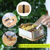 NICELOCK 18/8 Stainless Steel Bento Box With Bamboo Lid Healthy Lunch Box Food Containers Food Storage Benton Box For Office;  Outdoor;  School